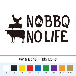 ノーバーベキューノーライフ ステッカー(その他)