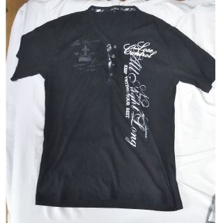 メンズ シャツ 4L 黒(Tシャツ/カットソー(半袖/袖なし))