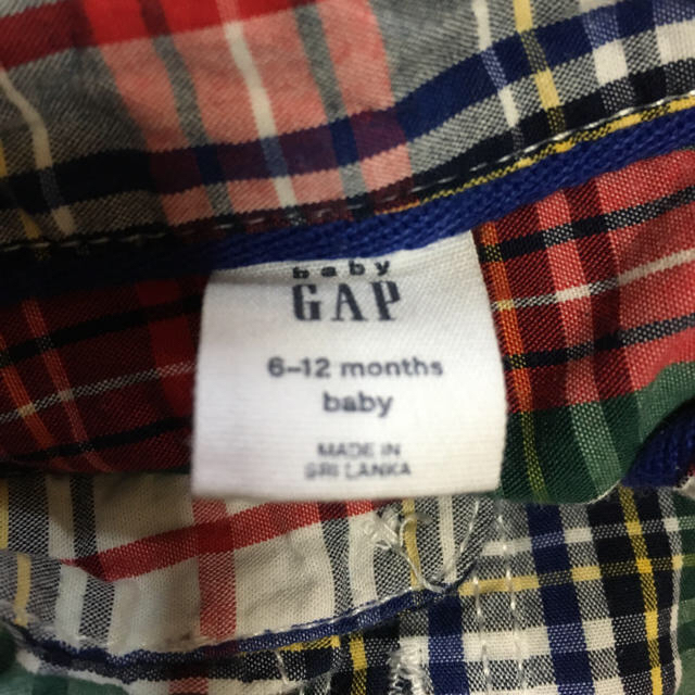 babyGAP(ベビーギャップ)のシャツロンパース  babyGAP 6-12month キッズ/ベビー/マタニティのベビー服(~85cm)(ロンパース)の商品写真