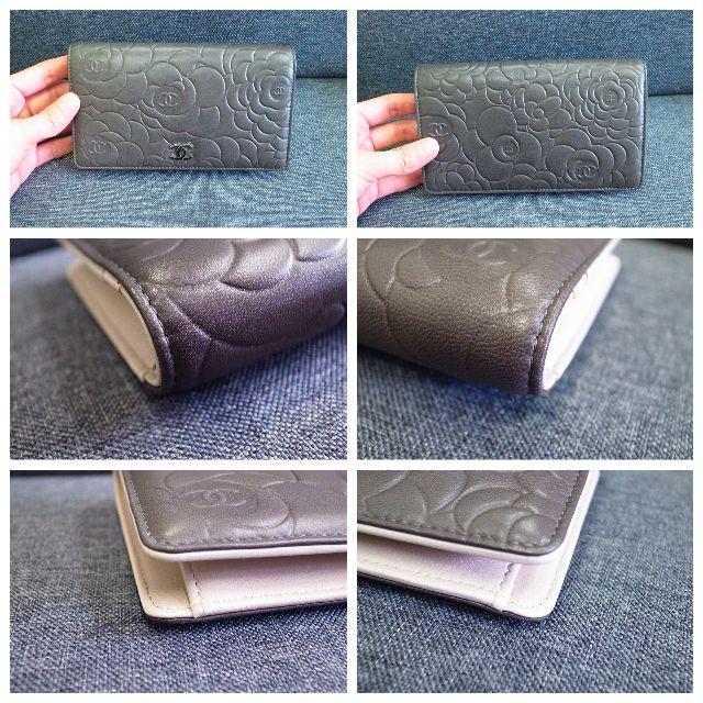 正規品質保証】 CHANEL - ほぼ未使用☆シャネル 長財布 カメリア 正規品質保証】 CHANEL - ほぼ未使用☆シャネル 長財布 カメリア