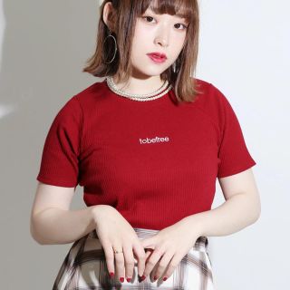 ウィゴー(WEGO)のロゴリブTシャツ WEGO(Tシャツ(半袖/袖なし))