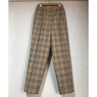 バーバリー(BURBERRY)の古着 Burberry タックパンツ バーバリー ノバチェック スラックス(その他)