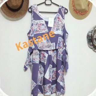 カスタネ(Kastane)の新品未使用  2wayワンピ(ひざ丈ワンピース)