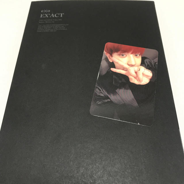 EXO(エクソ)のEXO exact チャニョル トレカ付き エンタメ/ホビーのCD(K-POP/アジア)の商品写真