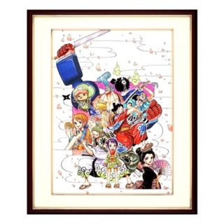 シュウエイシャ(集英社)の◎ONE PIECE ワンピース 高級複製原画【JC91巻カバーイラスト】◎(イラスト集/原画集)