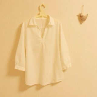 ムジルシリョウヒン(MUJI (無印良品))の*定番 シンプル白シャツ*(シャツ/ブラウス(長袖/七分))