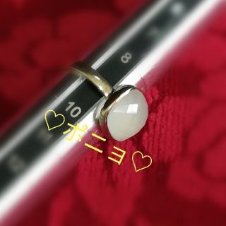 アガット(agete)の美品🌹ミルキークォーツ🌹キャンディリング(リング(指輪))