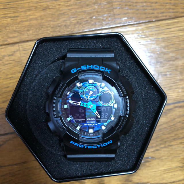 G SHOCK 腕時計 ブルー 迷彩 腕時計(デジタル) - sanamcourier.com