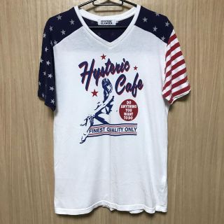 【人気】HYSTERIC GLAMOUR 半袖Tシャツ ヒスガール 星条旗