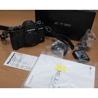 フジフイルム(富士フイルム)の富士フイルムX-T30ブラック_アイピース、元箱、保証書付き(ミラーレス一眼)