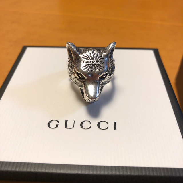 Gucci(グッチ)のウルフヘッドリング17号 1911307さん専用 メンズのアクセサリー(リング(指輪))の商品写真