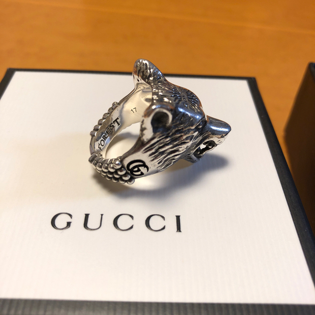 Gucci(グッチ)のウルフヘッドリング17号 1911307さん専用 メンズのアクセサリー(リング(指輪))の商品写真