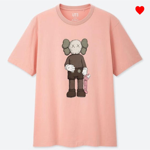 UNIQLO(ユニクロ)のkaws×UNIQLO コラボTee カウズ M ピンク メンズのトップス(Tシャツ/カットソー(半袖/袖なし))の商品写真