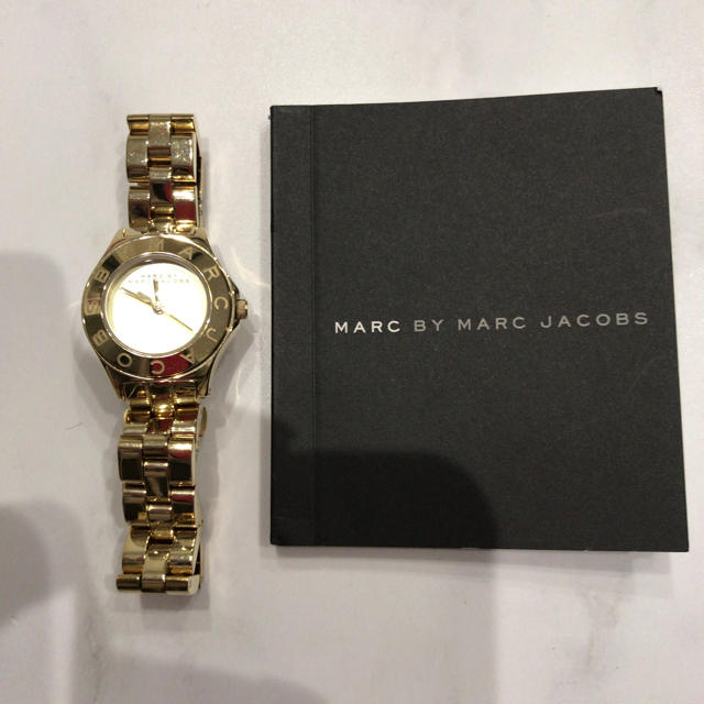 MARC BY MARC JACOBS(マークバイマークジェイコブス)の最終値下げ 電池交換済み マークバイマークジェイコブス 腕時計 ゴールド レディースのファッション小物(腕時計)の商品写真