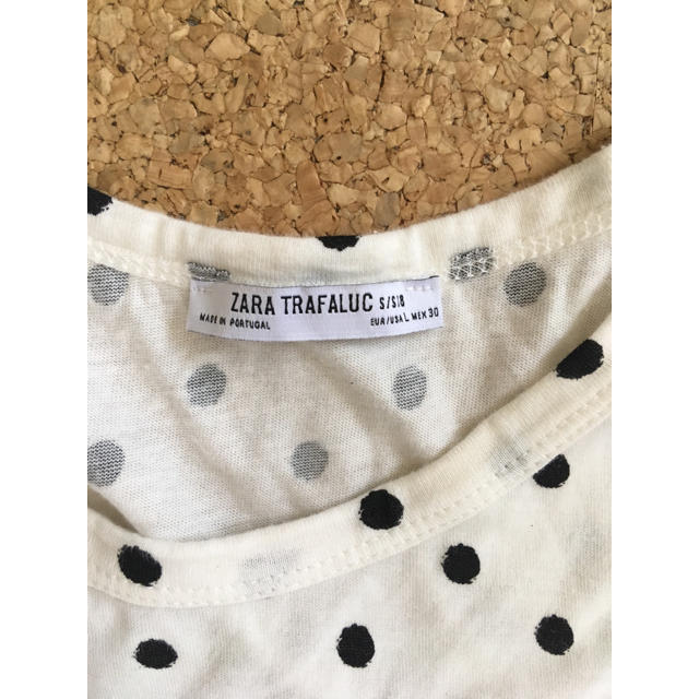 ZARA(ザラ)のザラ ドット Ｔシャツ S レディースのトップス(Tシャツ(半袖/袖なし))の商品写真