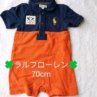 ラルフローレン(Ralph Lauren)のラルフローレン　RALPH LAUREN ロンパース　半袖　12M 70cm (ロンパース)