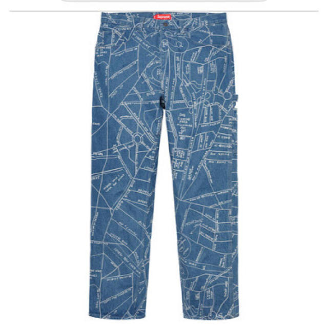 Supreme(シュプリーム)のsupreme gonz map denim painter pant 32 メンズのパンツ(ペインターパンツ)の商品写真