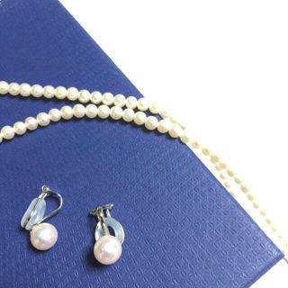 ピンクパール 14K WG イヤリング(イヤリング)