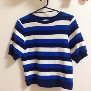 マウジー(moussy)のボーダーカットソー♡(カットソー(半袖/袖なし))