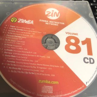 ズンバ ZUMBA zin81 CD&DVD