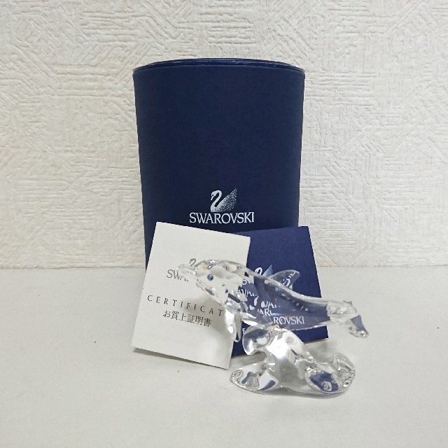 SWAROVSKI - 廃盤 スワロフスキー ドルフィン イルカ 678507 置物