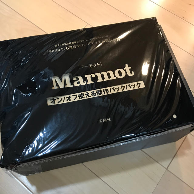 MARMOT(マーモット)のマーモット ブラックバックパック メンズのバッグ(バッグパック/リュック)の商品写真