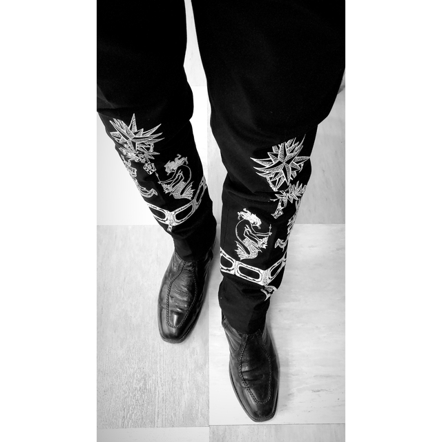 Alexander McQueen - ALEXANDER McQUEEN 刺繍パンツの通販 by ややま666's |アレキサンダーマックイーンならラクマ 通販限定品