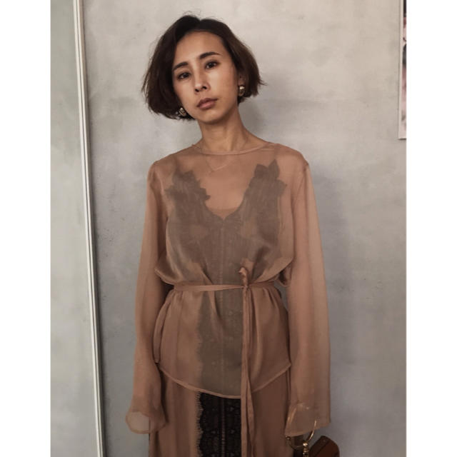 Ameri VINTAGE(アメリヴィンテージ)のニコ様専用 Ameri MEDI 4WAY SHEER LACE DRESS レディースのワンピース(ロングワンピース/マキシワンピース)の商品写真