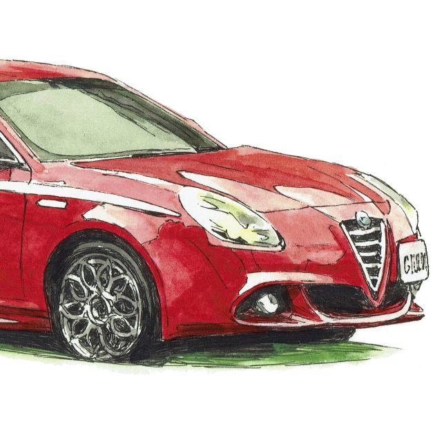 Alfa Romeo(アルファロメオ)のGC-1186 アルファロメオ限定版画直筆サイン額装●作家平右ヱ門 エンタメ/ホビーの美術品/アンティーク(版画)の商品写真