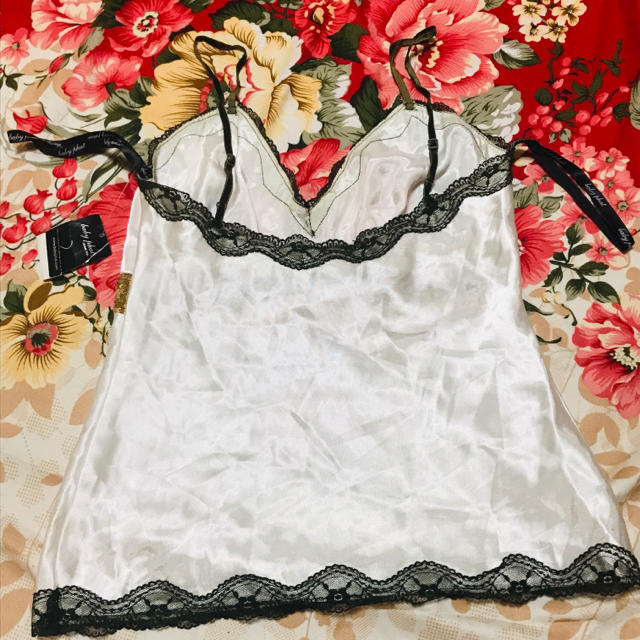 ☆BabyPhat☆金スパンコール☆緑レース☆サテンキャミソール☆Bガール