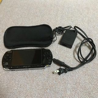 プレイステーションポータブル(PlayStation Portable)のPSP-3000 プレイステーションポータブル ブラック 動作確認済(携帯用ゲーム機本体)