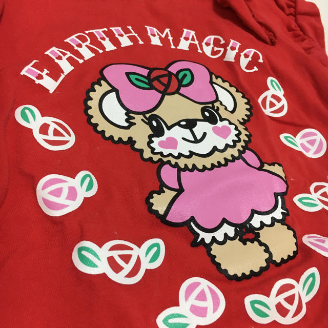 EARTHMAGIC(アースマジック)のバラマフィTシャツ 100センチ キッズ/ベビー/マタニティのキッズ服女の子用(90cm~)(Tシャツ/カットソー)の商品写真