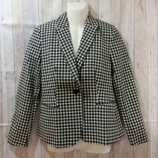 ザラ(ZARA)のZARA ギンガムチェック テーラードジャケット(テーラードジャケット)