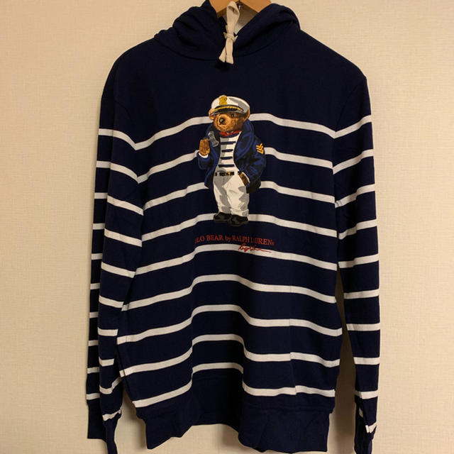 POLO RALPH LAUREN(ポロラルフローレン)のPOLO RALPH LAUREN 大人気 ポロベア キャプテン パーカー 紺 メンズのトップス(パーカー)の商品写真