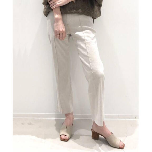 L'Appartement Linen Cropped パンツ