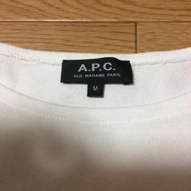 A.P.C(アーペーセー)のA.P.C.の無地カットソー 白 Tシャツ レディースのトップス(Tシャツ(半袖/袖なし))の商品写真