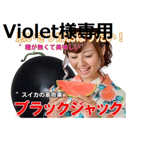 Violet様専用　②最高級・最高品質のスイカ【ブラックジャック】(フルーツ)