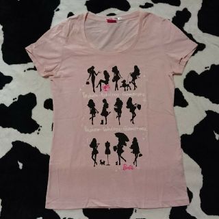 ユニクロ(UNIQLO)のUNIQLO×BarbieプリントTシャツ Mサイズ(Tシャツ(半袖/袖なし))