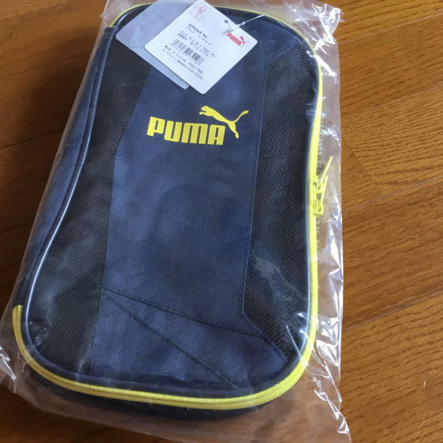 PUMA(プーマ)のプーマ キッズ・ジュニア シューズバッグ ネイビー 新品未開封 キッズ/ベビー/マタニティのこども用バッグ(レッスンバッグ)の商品写真