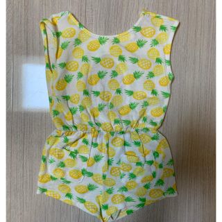 ザラキッズ(ZARA KIDS)の新品 パイナップル柄サロペット(パンツ/スパッツ)