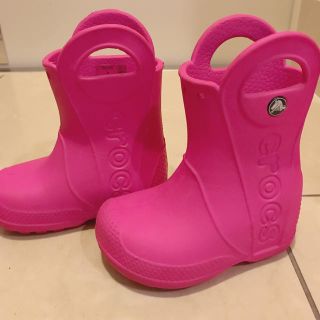 クロックス(crocs)のari様用 クロックス レインブーツ ピンク(長靴/レインシューズ)