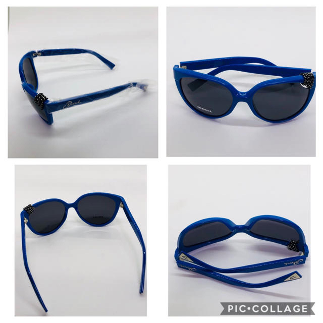 DIESEL(ディーゼル)の新品 DIESEL(ディーゼル) ブルー サングラス レディースのファッション小物(サングラス/メガネ)の商品写真