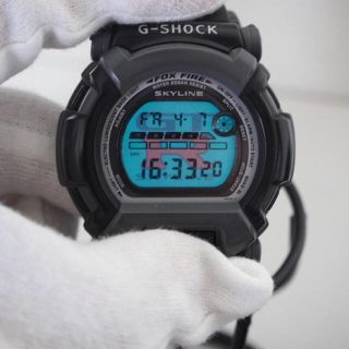 ジーショック(G-SHOCK)のコラボ/G-SHOCK/日産/限定/スカイライン/GT-R/箱付/グレー/良品(腕時計(デジタル))