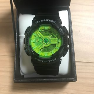 ジーショック(G-SHOCK)のCASIO GA110B 美品 腕時計 デジアナ ラバー グリーン ウォッチ(腕時計(アナログ))