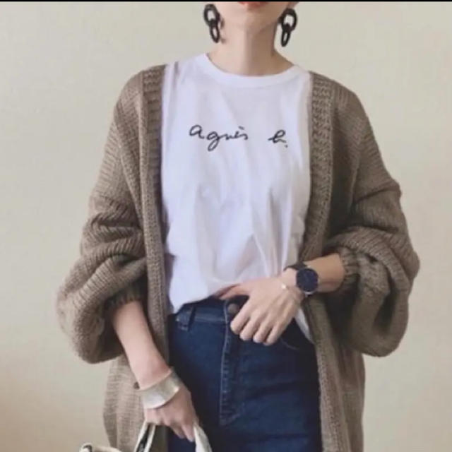 agnes b.(アニエスベー)の新品 アニエスベー ロゴ Tシャツ T2 ホワイト 白 レディースのトップス(Tシャツ(半袖/袖なし))の商品写真