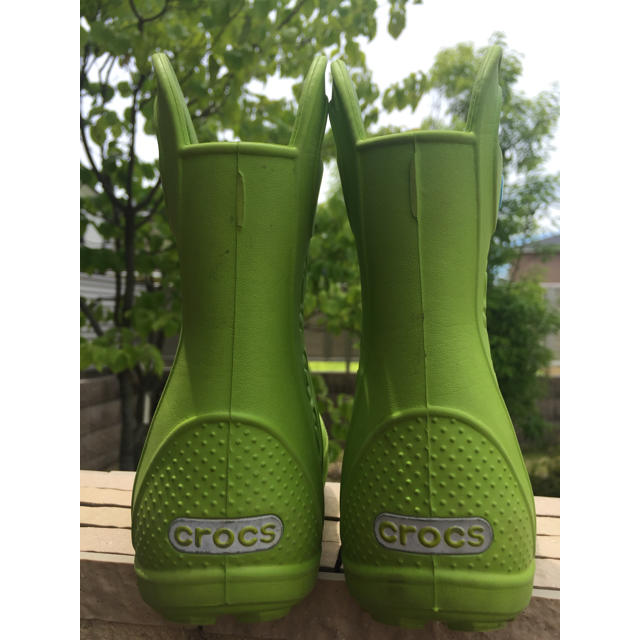 crocs(クロックス)の［お値下げ］crocs ☆ レインブーツ  キッズ/ベビー/マタニティのキッズ靴/シューズ(15cm~)(長靴/レインシューズ)の商品写真