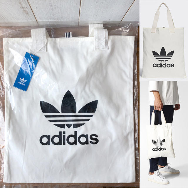 adidas(アディダス)の★タグ付新品・正規品★ アディダス オリジナルス ショッパーバッグ ホワイト メンズのバッグ(トートバッグ)の商品写真