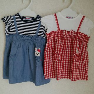 ミキハウス(mikihouse)のmikihouse♡2枚セット♡サイズ80(シャツ/カットソー)