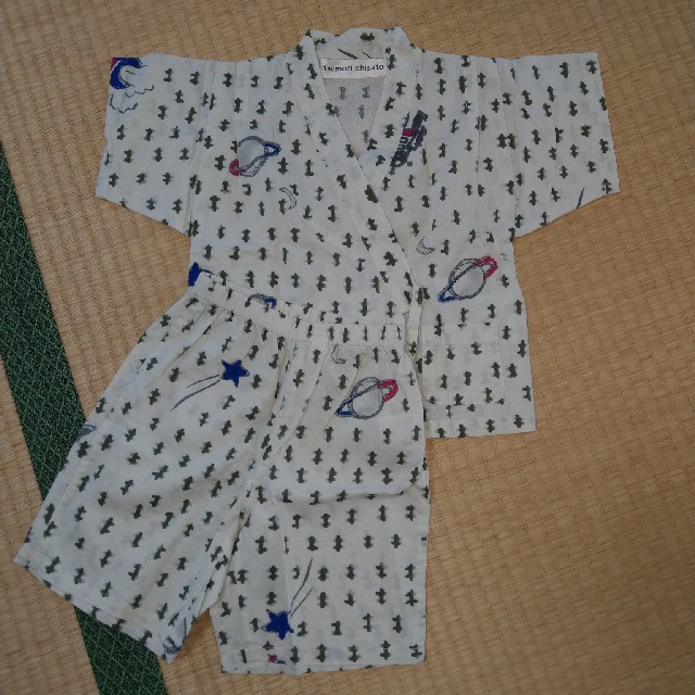 TSUMORI CHISATO(ツモリチサト)の美品！TSUMORI CHISATO甚平100 キッズ/ベビー/マタニティのキッズ服男の子用(90cm~)(甚平/浴衣)の商品写真