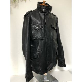 アヴィレックス(AVIREX)のAVIREX/レザー/ジャケット/M-65/バイカー/VARSITY/羊革/XL(ライダースジャケット)